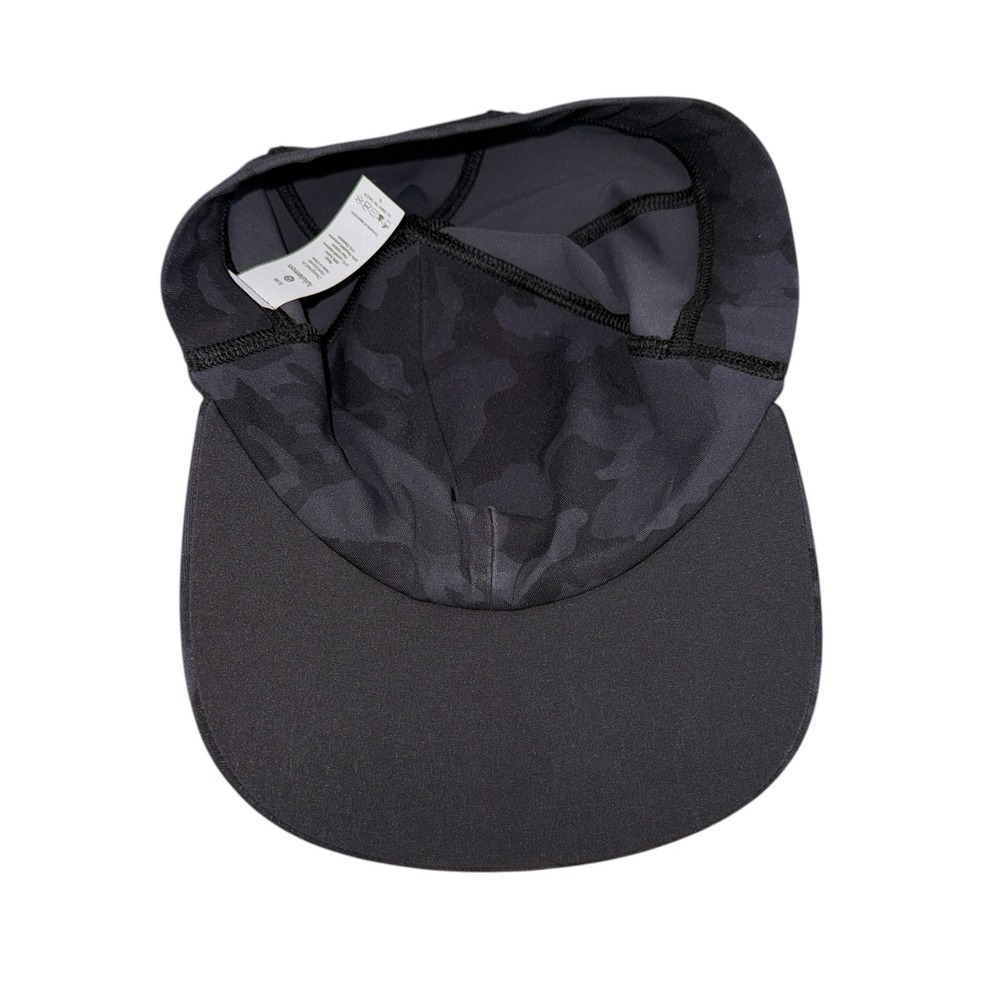 Lululemon License to Train Hat Womens S/M Pre-Owned Charcoal Camo Stretch Cap - Picture 6 of 8